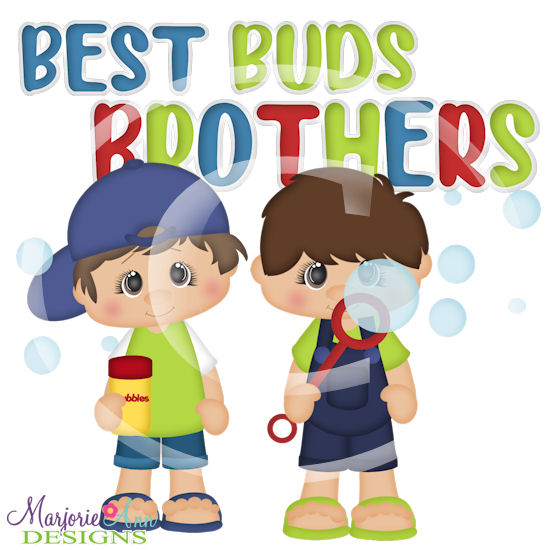 Brothers Best Buds SVG Cutting Files + Clipart - Click Image to Close
